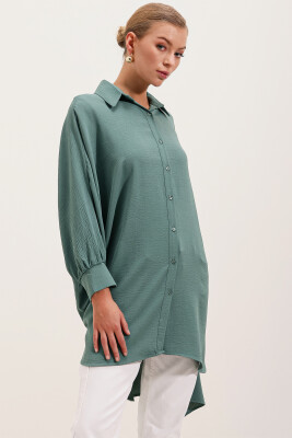 5914 Oversize Gömlek Tunik - Mint 